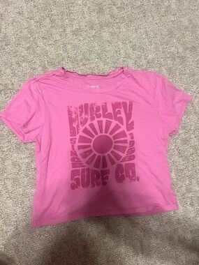 Hurley Hot Pink Logo T-Shirt